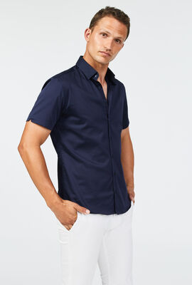 Werribee Short Sleeve Shirt, Navy, hi-res